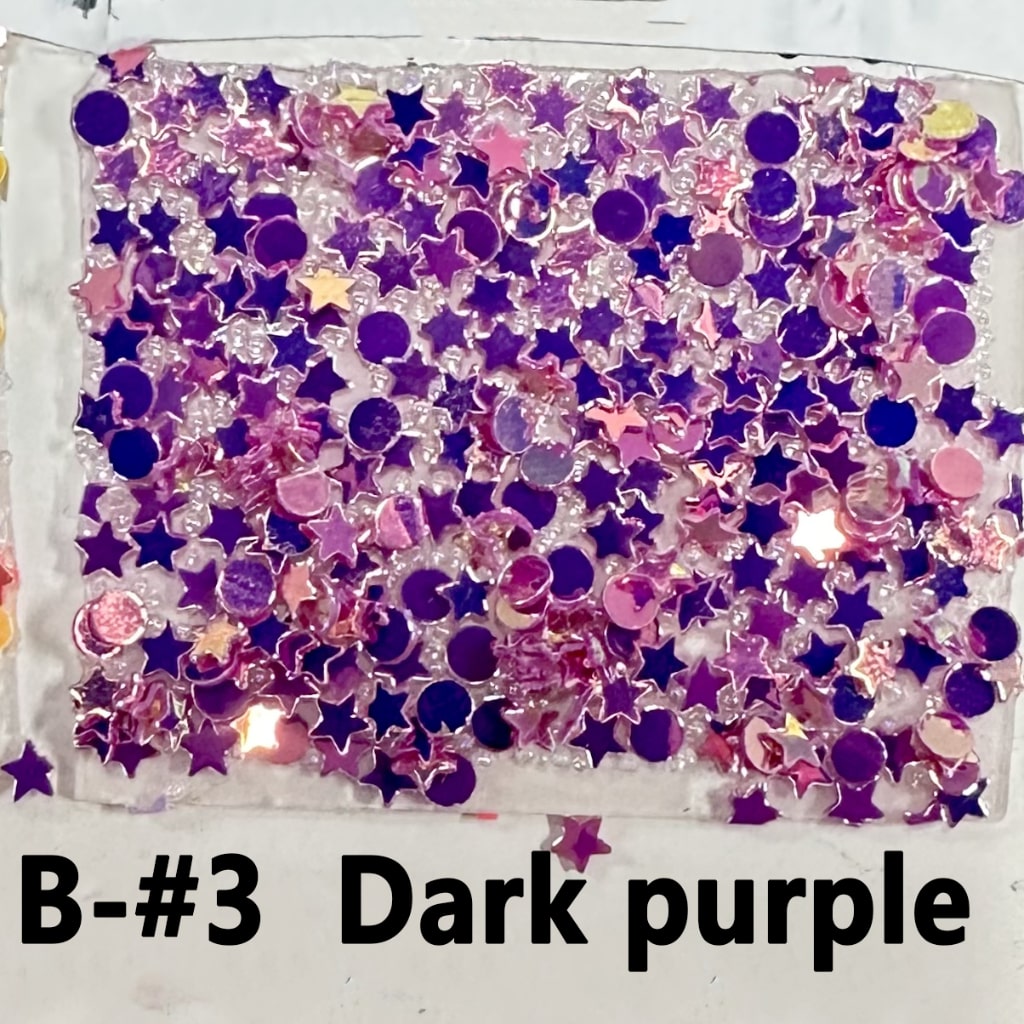 Star Round Shape Flakes for Pen, DIY Bling Bling Wraps Tapes Around 40*28MM, 78pcs in 1 Sheet, Please Read the Description