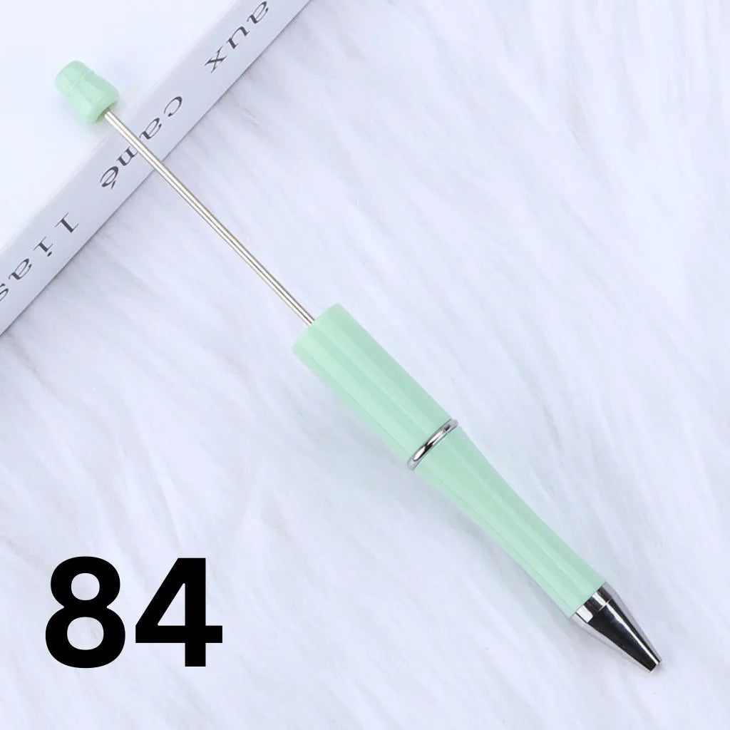 Colorful Plastic Beaded Pens in Solid, Ombre Gradient, and Neon Shades, READ THE DESCRIPTION