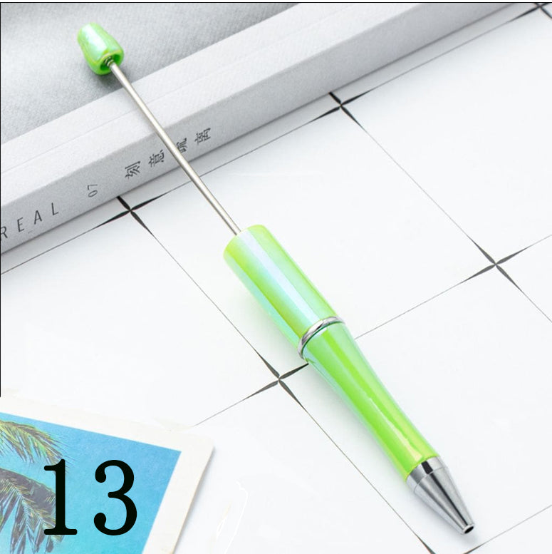 Beadable Pens with UV Coating and Glossy Finish Beaded Pens