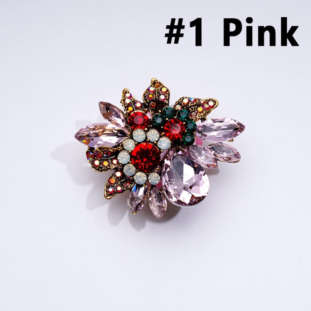 Delicate Fancy Gold Alloy Flower with White Pearls Cute Butterflies Hearts Stars Colorful Shiny Rhinestones Clay Beads, Around 48*41MM