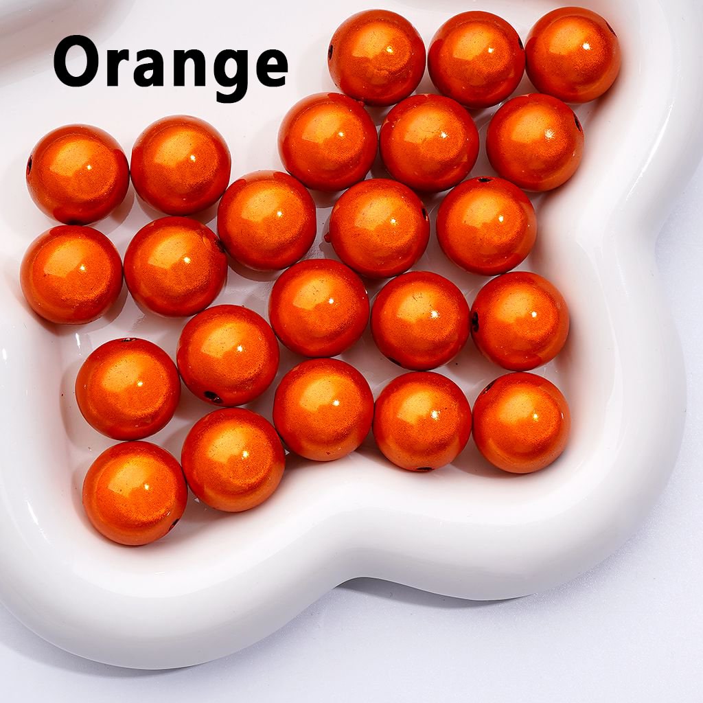 Glossy Multi-Color Shiny Round Acrylic Beads, 16MM