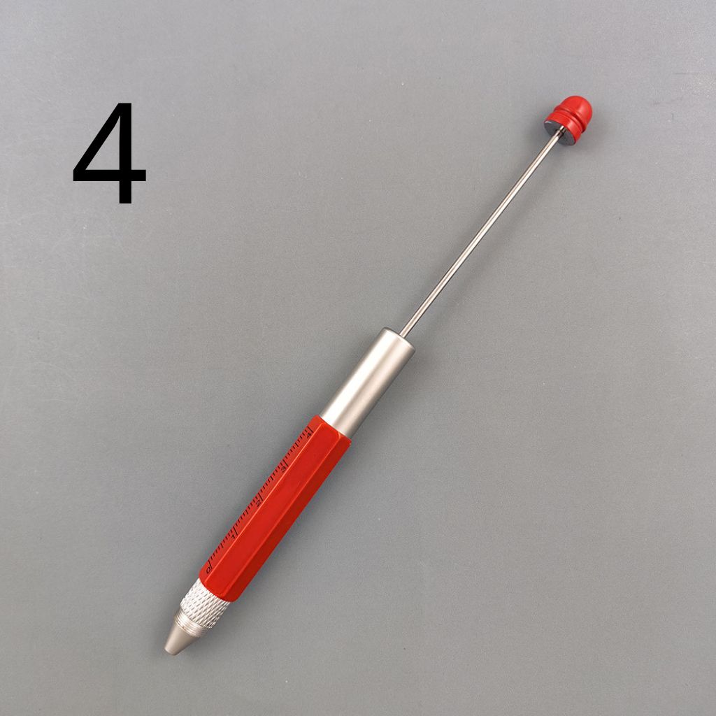 Multifunction Screwdriver Pens with Ruler and Metal Beadable Pens