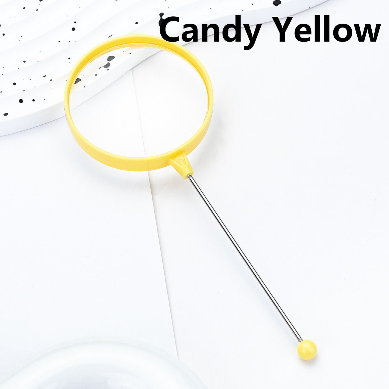 DIY Beadable Decoration Frame Magnifying Glass in Solid Color 164MM