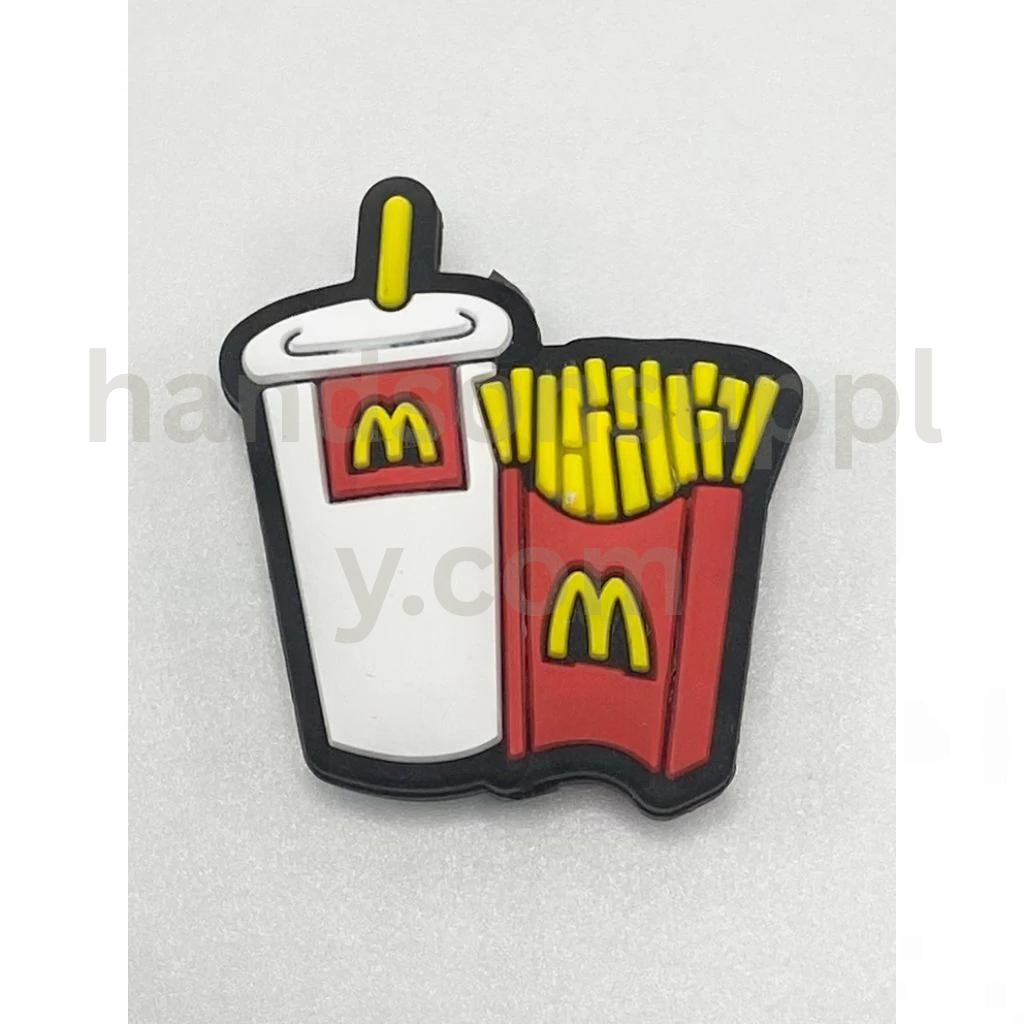 Fast Food Theme French Fries and Soda Drink Silicone Focal Beads