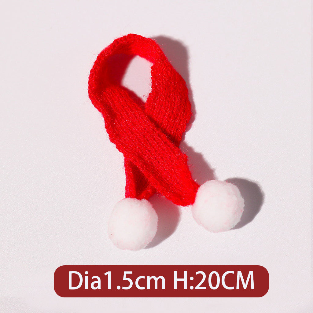 Mini Knitted Woolen Christmas Hat & Scarf Charms, Winter Style Jewelry Accessories