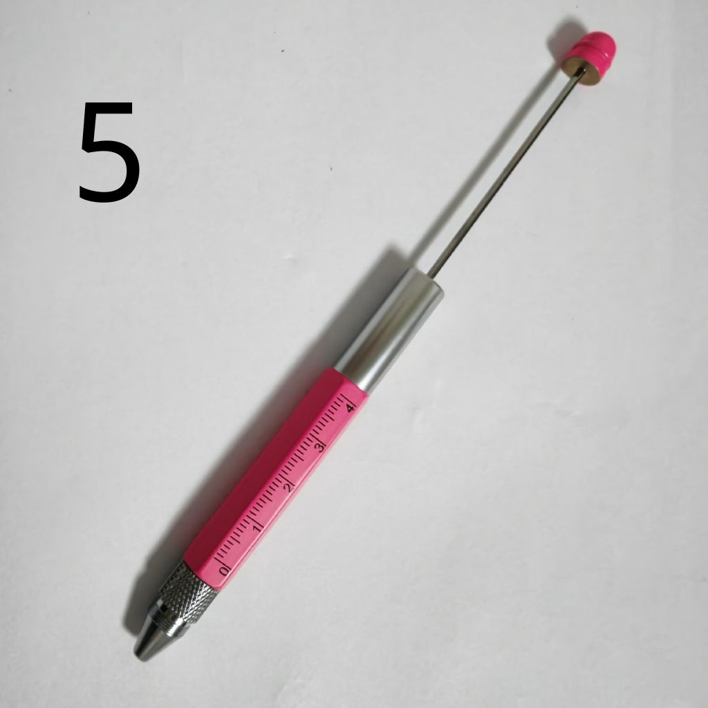 Multifunction Screwdriver Pens with Ruler and Metal Beadable Pens