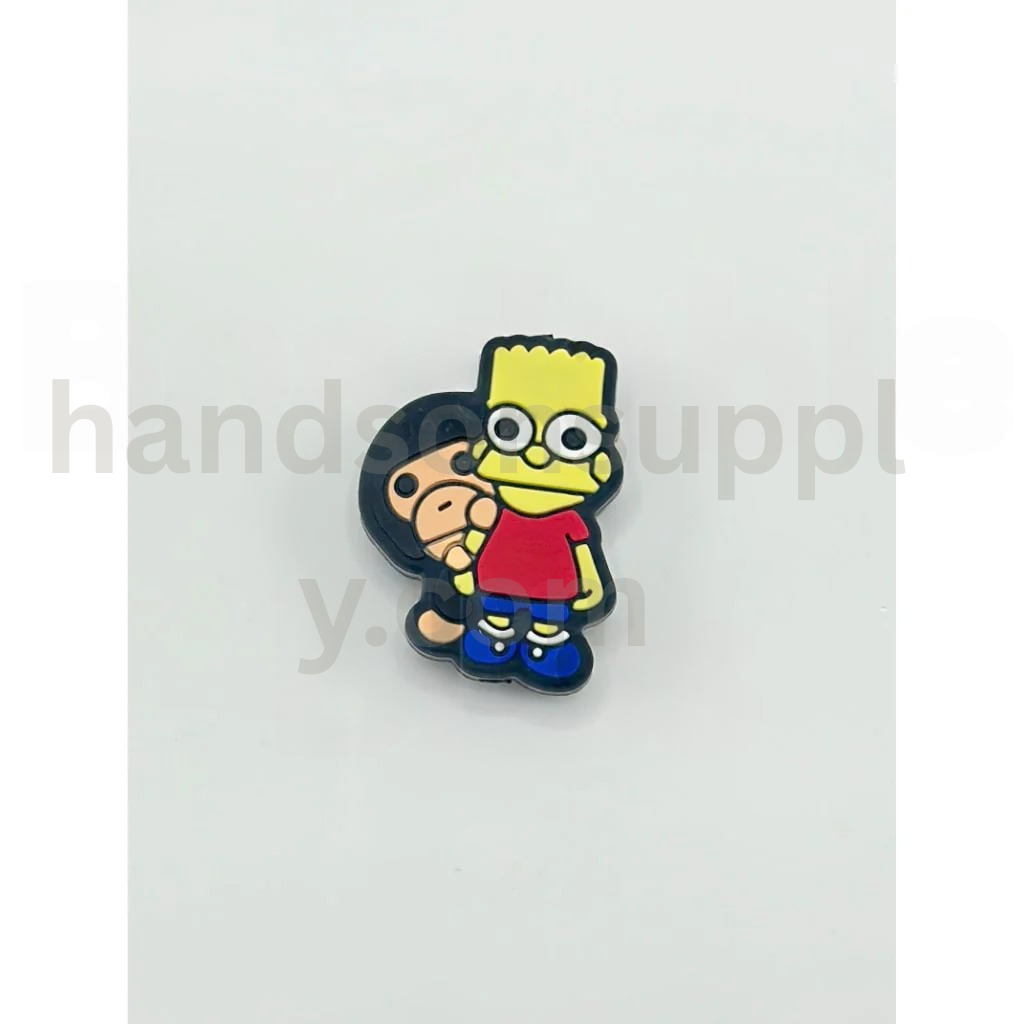 Cartoon Simpso Bar Family with Gorilla Monkey Silicone Focal Beads