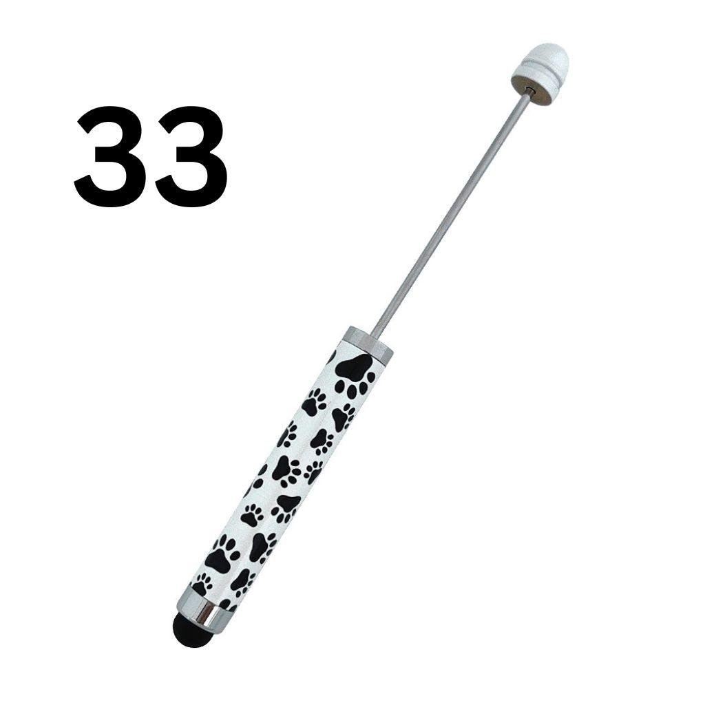 Metal Beadable Stylus Pens with Printed and Solid Colors for Touch Screen Devices