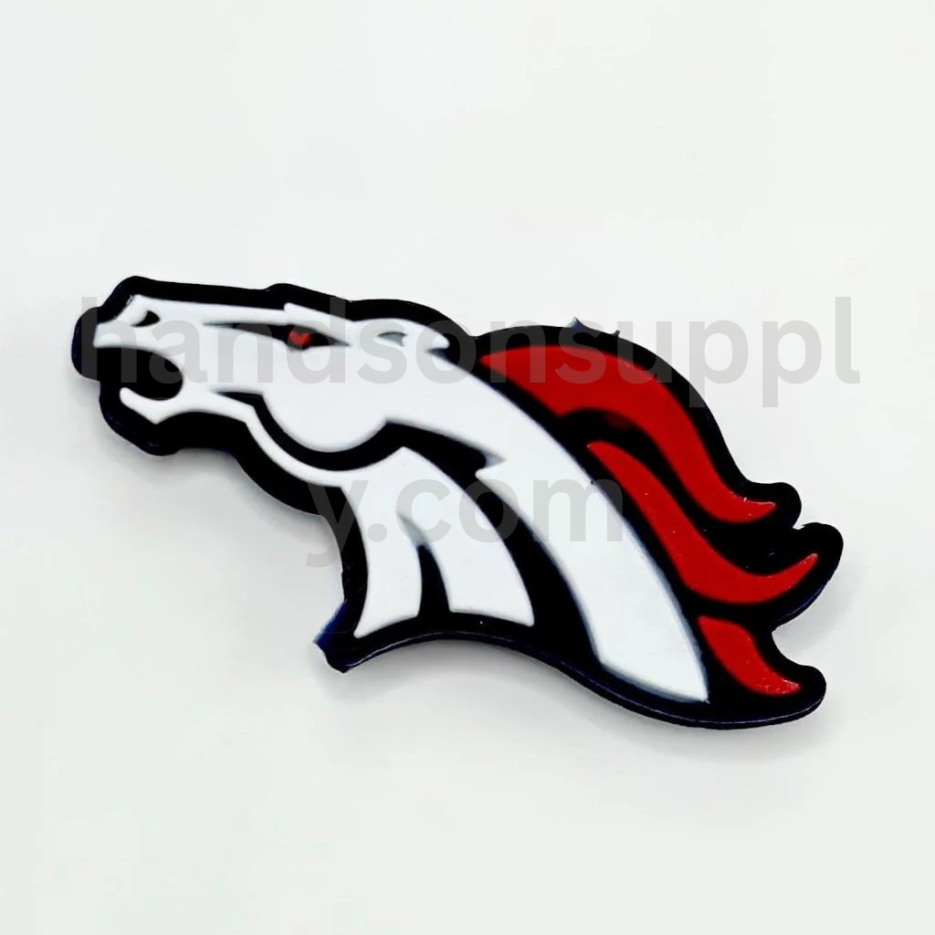 Denver Football Team Logo Silicone Focal Beads