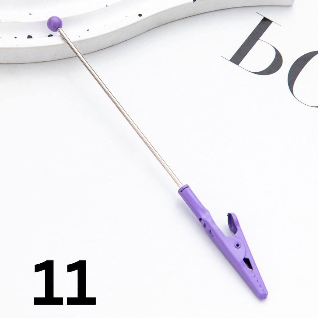 Alligator Clips Beadable Random Mix and Silver Color 138mm