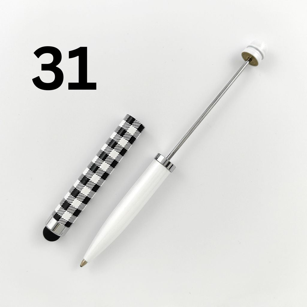 Metal Beadable Stylus Pens with Printed and Solid Colors for Touch Screen Devices