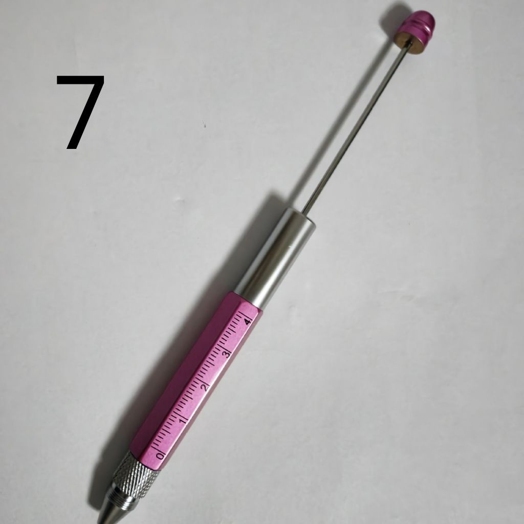 Multifunction Screwdriver Pens with Ruler and Metal Beadable Pens