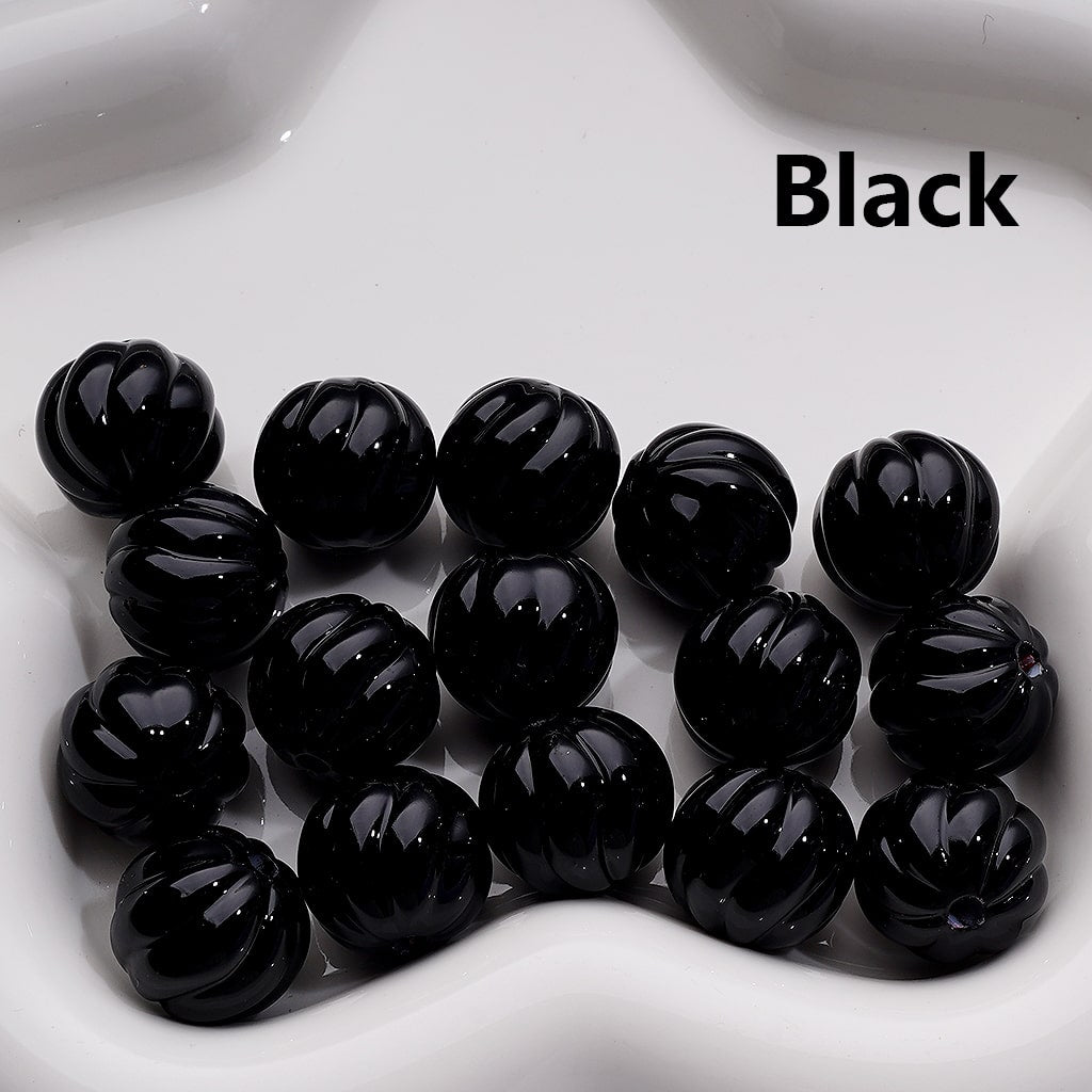 Pumpkin Halloween Acrylic Beads Stoving Varnish Solid Color 16MM (Single Color is available for 200pcs Whole bag)