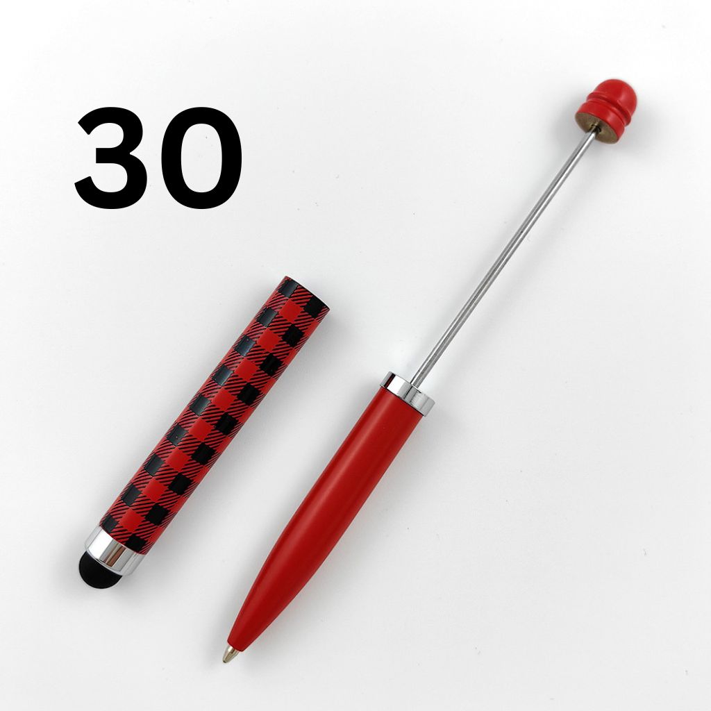 Metal Beadable Stylus Pens with Printed and Solid Colors for Touch Screen Devices