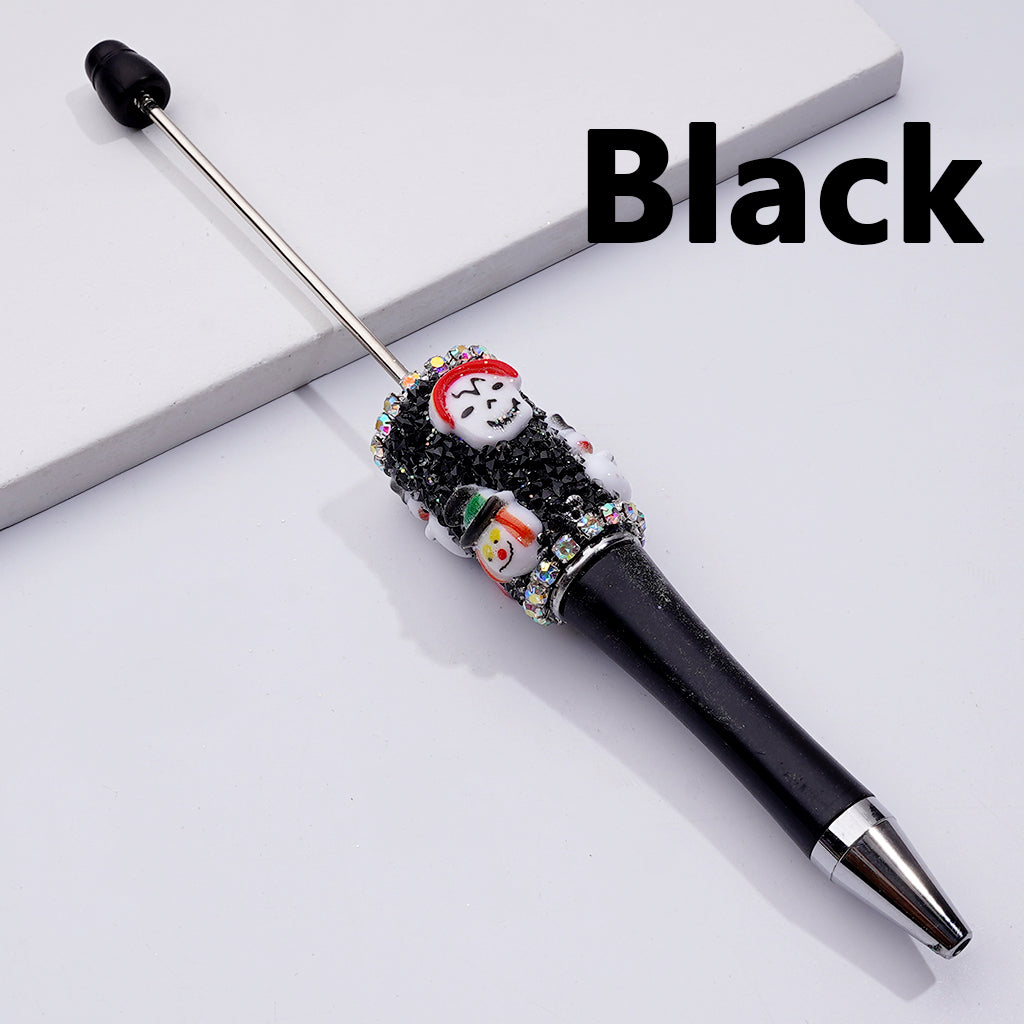 Clear Sugar Halloween Series AB Rhinestones Charms Beadable Pens