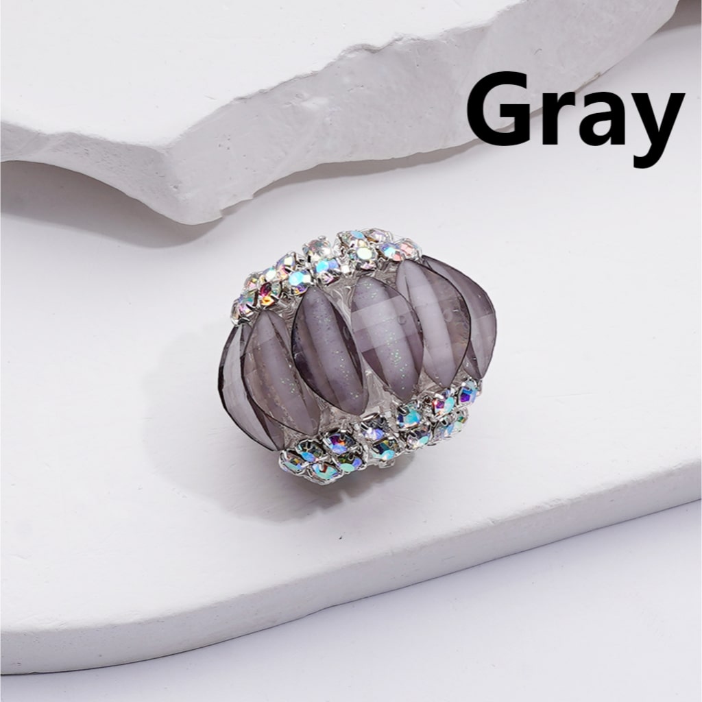Halloween Pumpkin Acrylic Beads with Multi-Color AB Rhinestones and Chain Design 21*17MM
