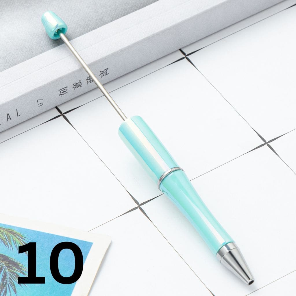 Beadable Pens with UV Coating and Glossy Finish Beaded Pens