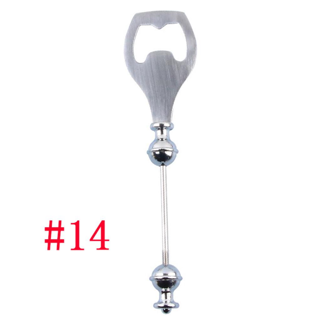 Beadable  Envelope Opener, Corkscrew Bottle Opener, Cheese Butter Blade, Dessert Spoon, Fork, Teaspoon, Grill Utensils