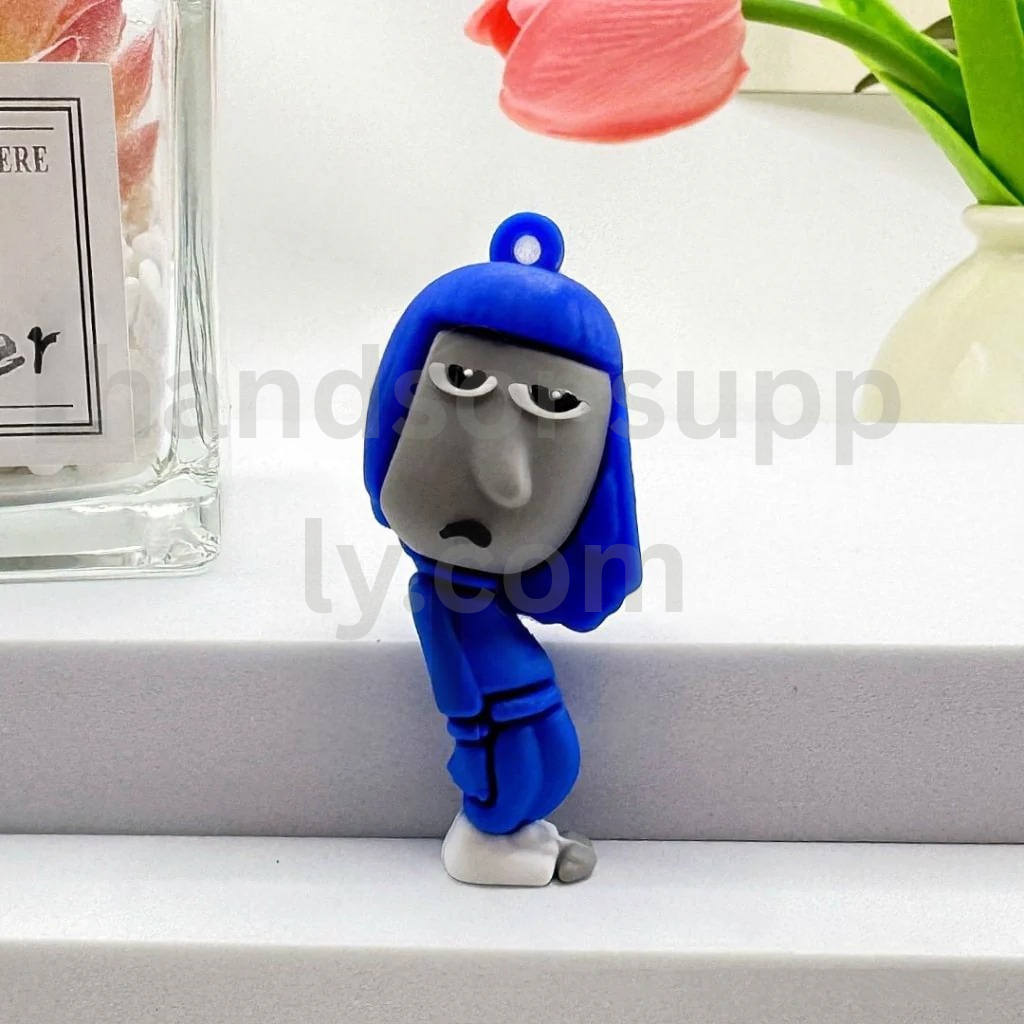 Large 3D Inside Out Character Design for Keychains Rubber Silicone Beads