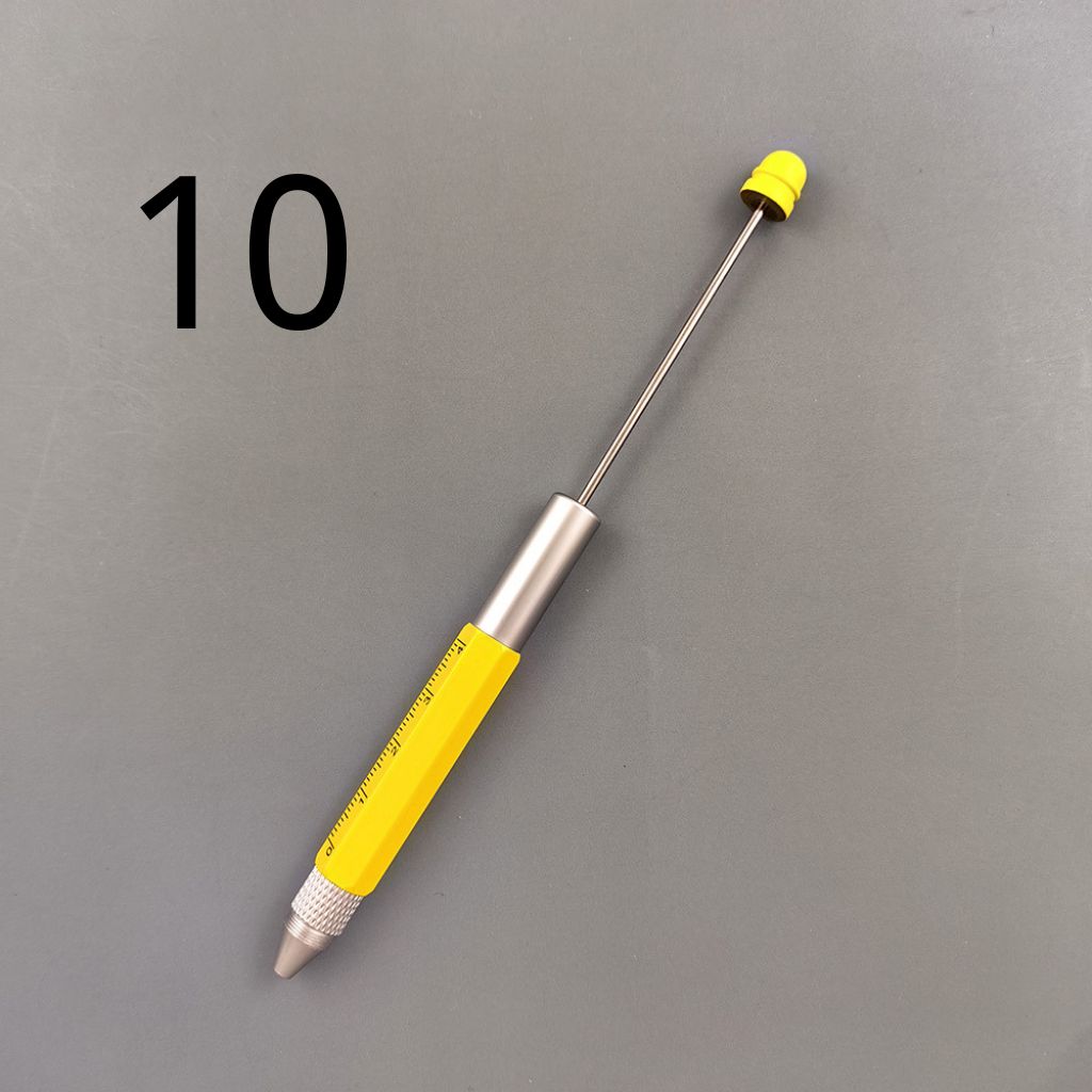 Multifunction Screwdriver Pens with Ruler and Metal Beadable Pens