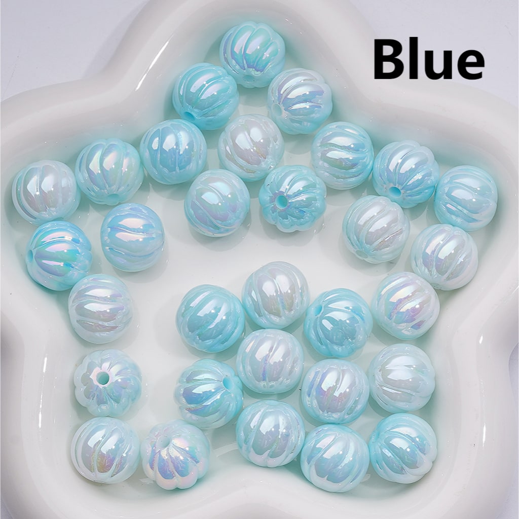 Luminous Cute Pumpkin UV Coating Acrylic Bead 16MM (Single Color is available for 200pcs Whole bag)