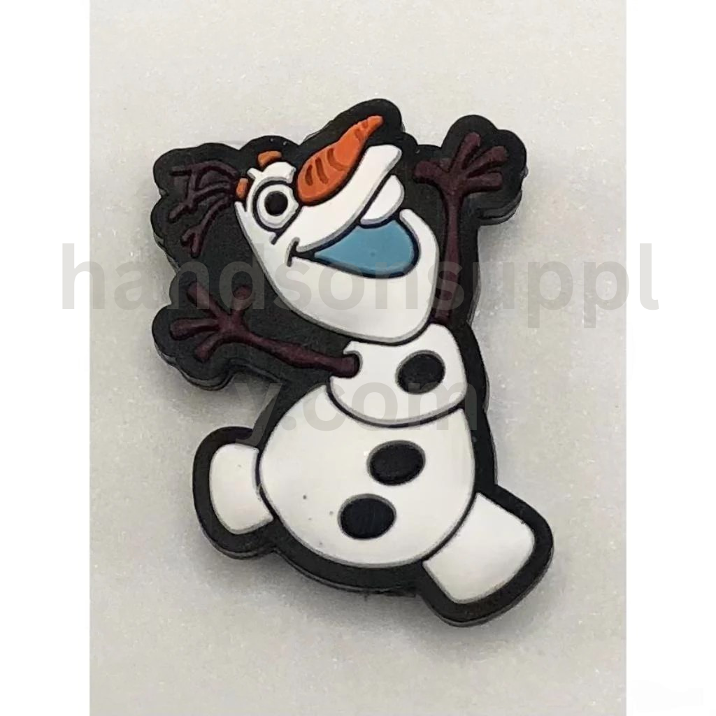 Cartoon Cute Snowman Silicone Focal Beads