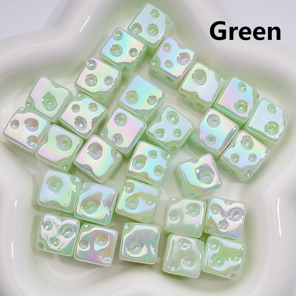 Luminous Cute Chesse UV Coating Acrylic Beads 15MM (Single Color is available for 200pcs Whole bag)