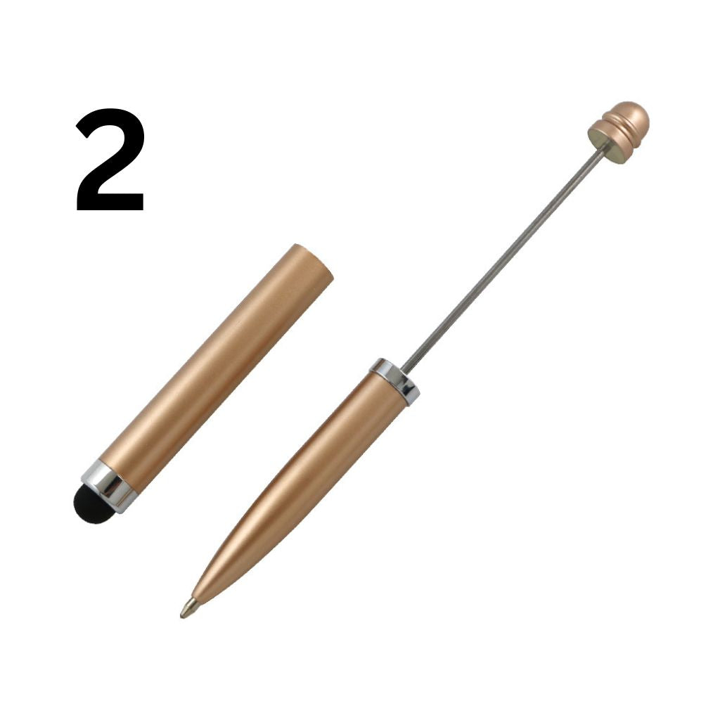 Metal Beadable Stylus Pens with Printed and Solid Colors for Touch Screen Devices