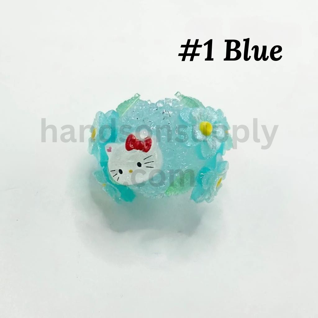 Glow in the Dark Jelly Color Sugar Cartoon Flower Chunky Beads Cute Mixed Characters & Colors, 20MM by 27M
