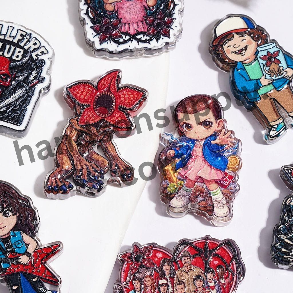 Strange World Character Series in Horror Style Acrylic Beads, Assorted Shapes, Random Mix