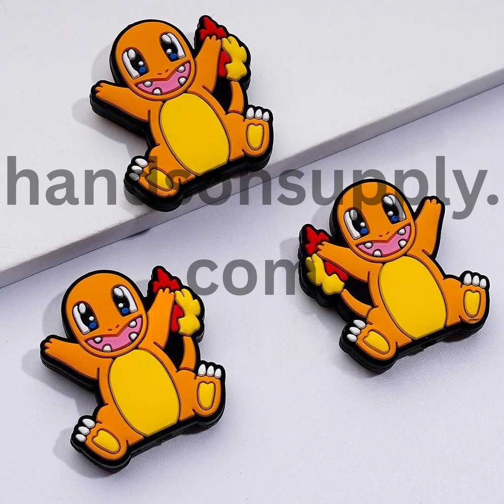 Cute Quest Charmande Mini Silicone Focal Beads