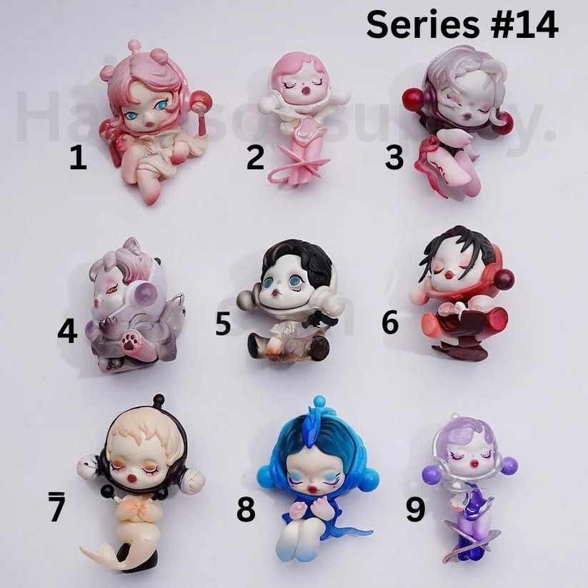 Cute Blind Box Pop Mar skeleton Winter Melod Series  Figures Jewelry Accessories (No Hole)