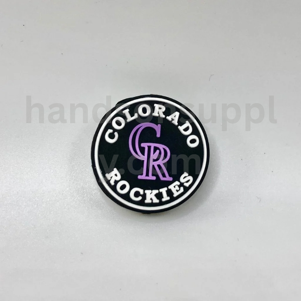 Colorado Rockies Team Logo Baseball Theme Silicone Focal Beads