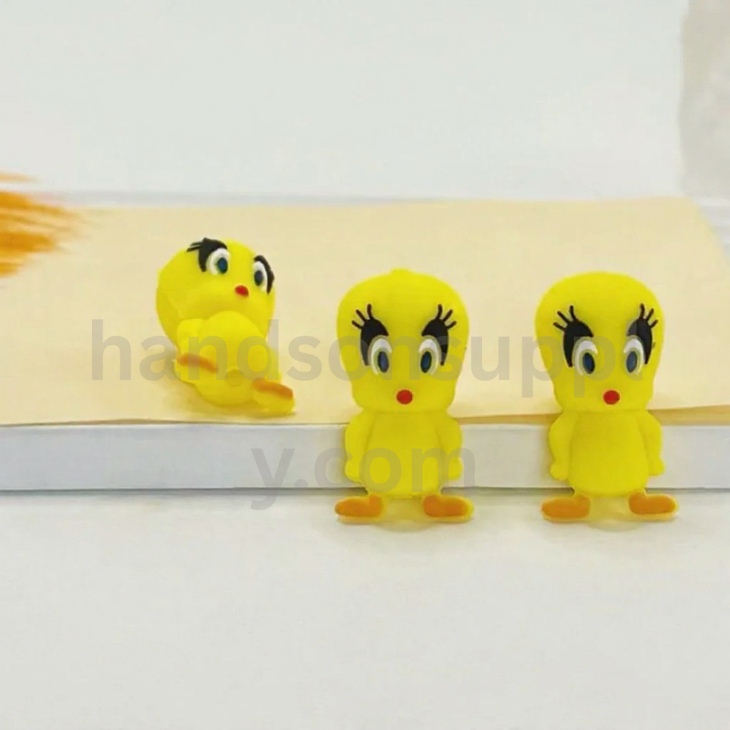 Tweety Bird 3D Cute Vivid Cartoon Silicone Focal Beads