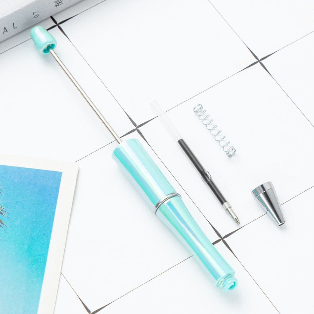 Beadable Pens with UV Coating and Glossy Finish Beaded Pens