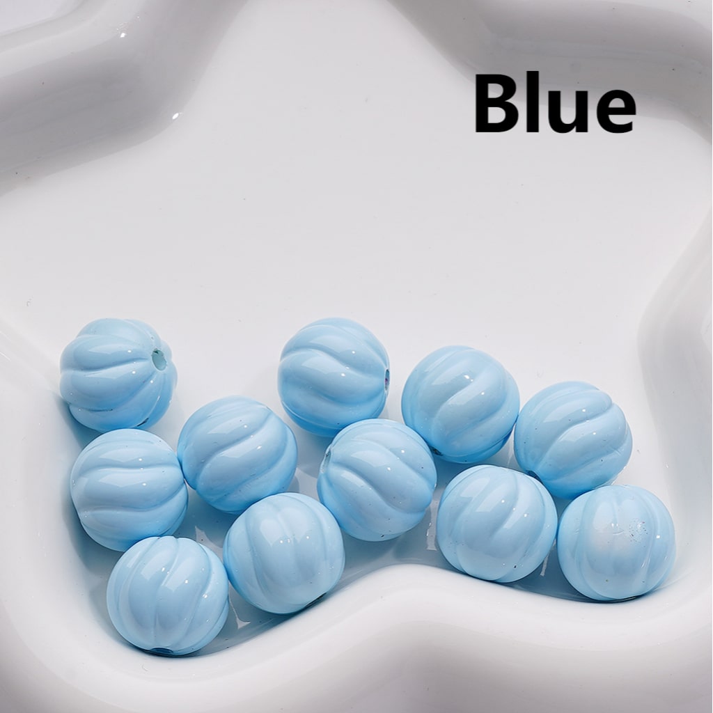 Pumpkin Halloween Acrylic Beads Stoving Varnish Solid Color 16MM (Single Color is available for 200pcs Whole bag)