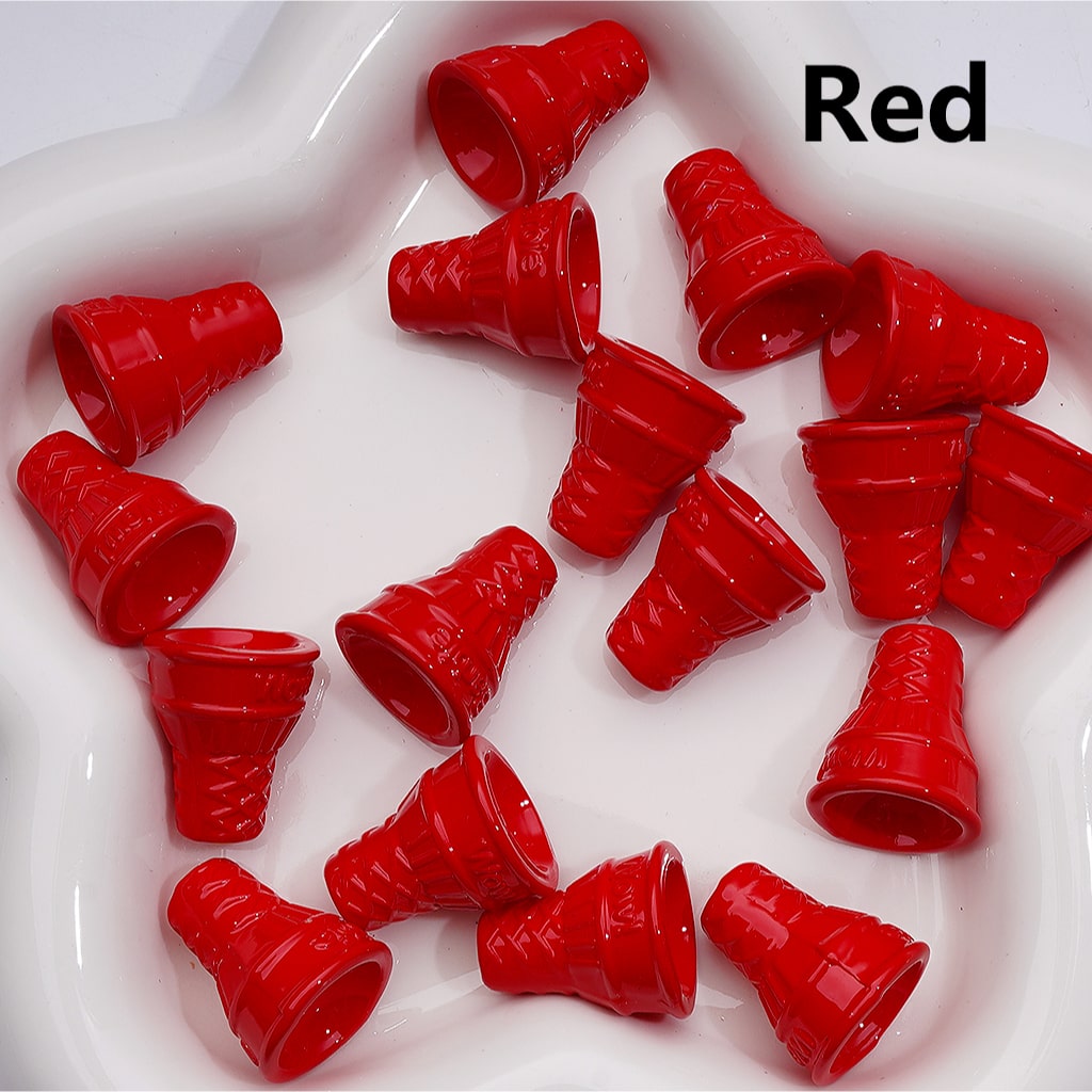 Cute Ice Cream Cone Acrylic Beads, 21*18MM (Single Color is available for 200pcs(Whole bag))
