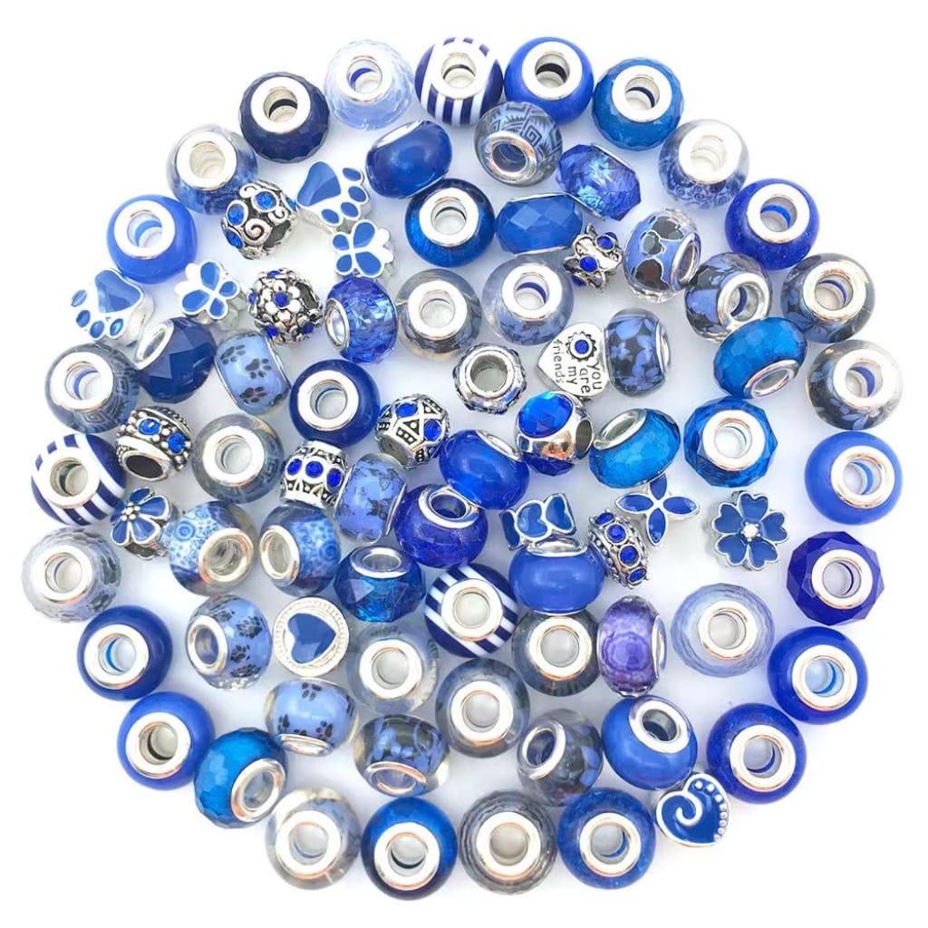 Turquoise, Blue, Red, Pink, Purple, Green Inspired Wheel Beads, 80Pcs