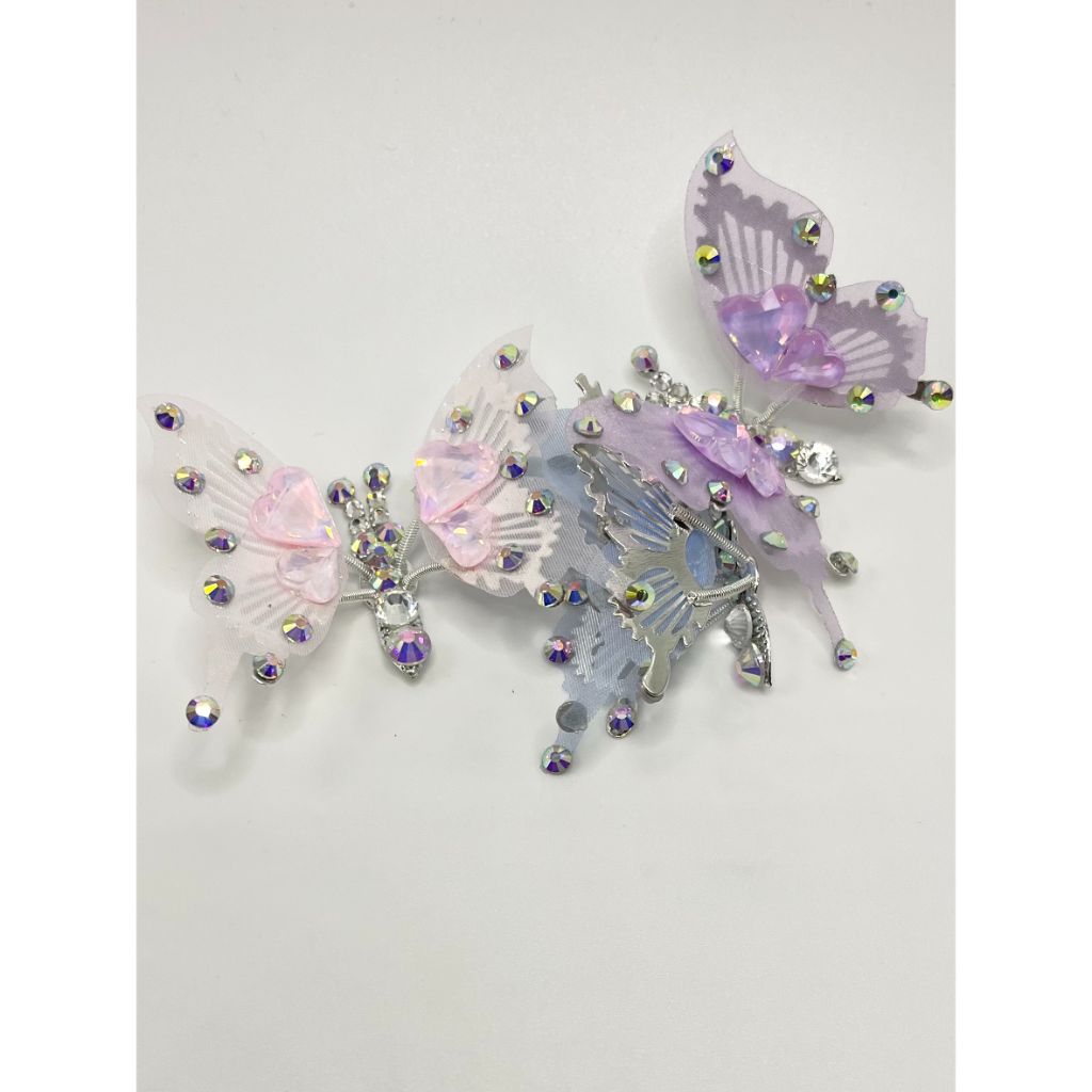 Butterfly Fluttering with Rhinestones