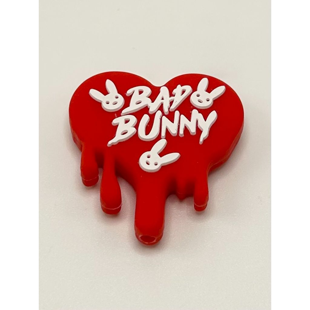 Rabbit Bad Bunny Silicone Focal Beads