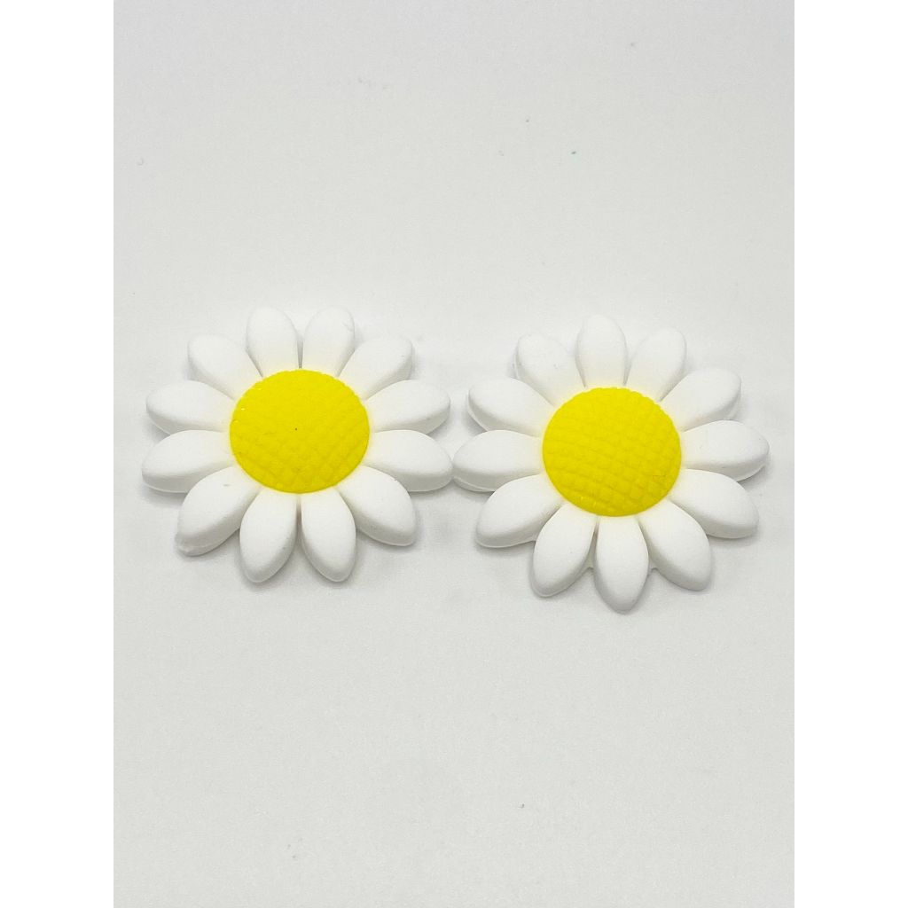 Flower, Large Flowers Silicone Focal Beads