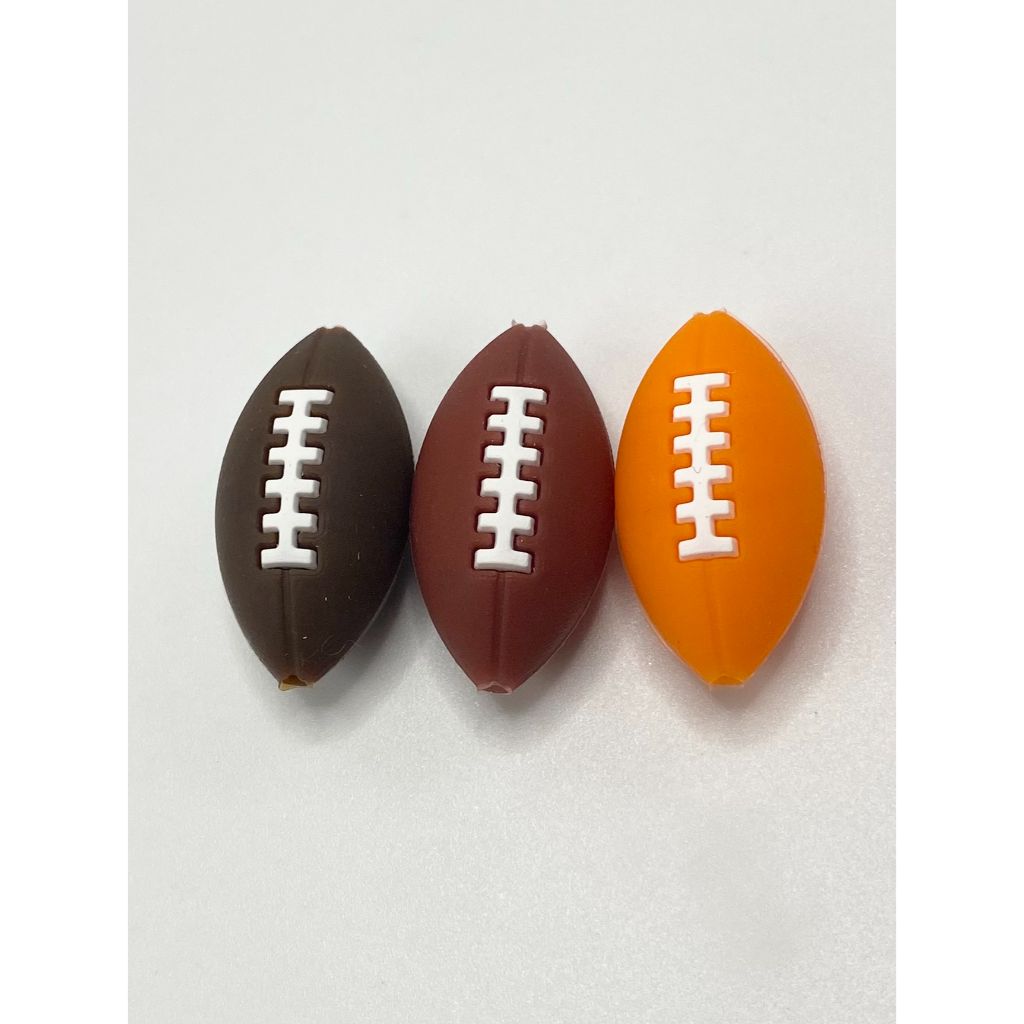 3D Football Ball Silicone Focal Beads (ship out in around 4-6 Days after ordering)