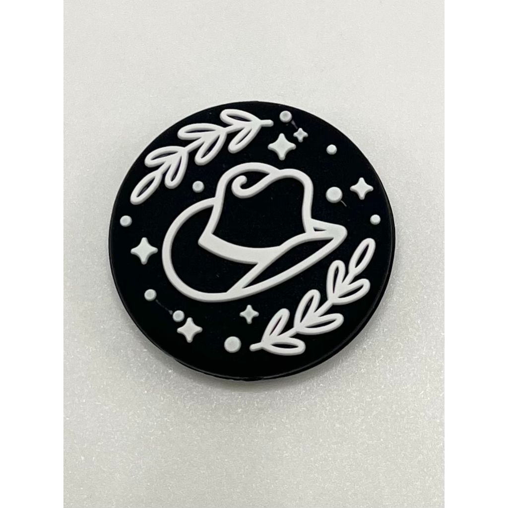 Leaf with Magic Hat Silicone Focal Beads