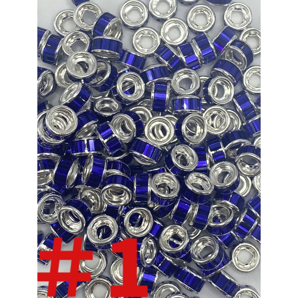 Spacers with Crystal Rhinestones, Round 10mm by 5mm