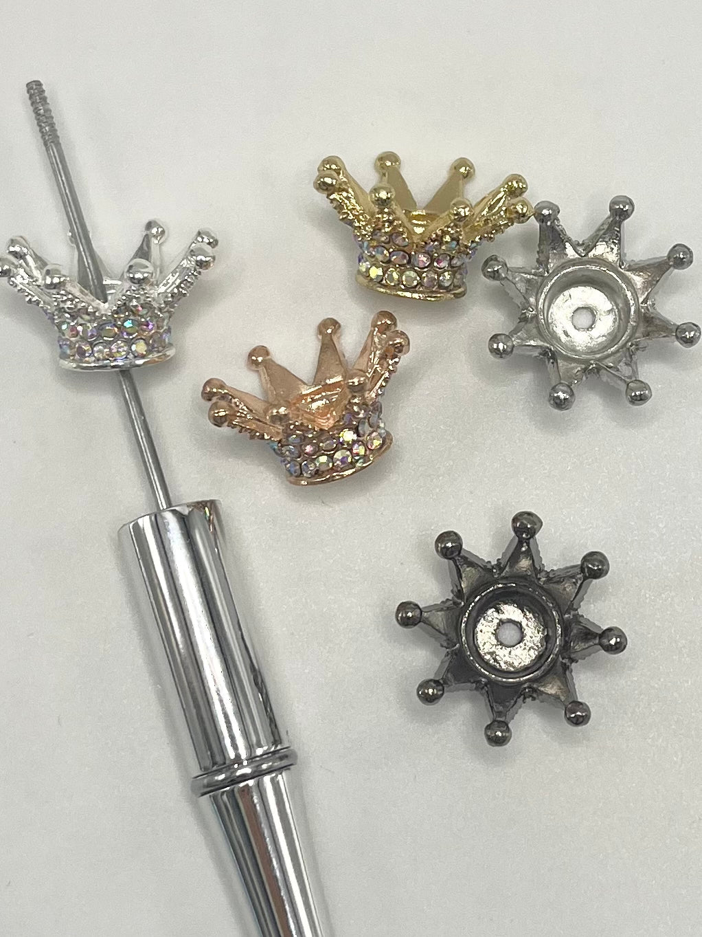 Sparkling Crown Bling Bling Spacers for Beads
