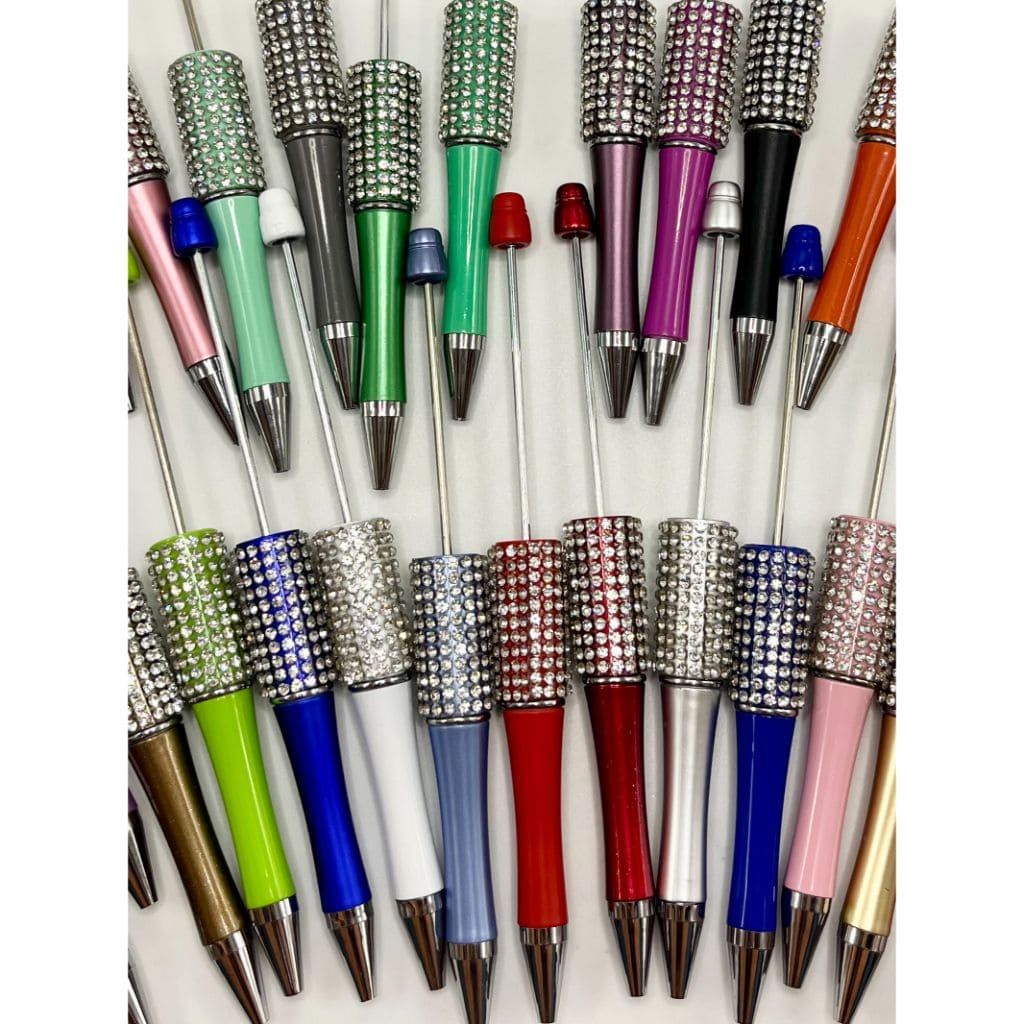 Crystal Rhinestone Random Mix Beadable Pens