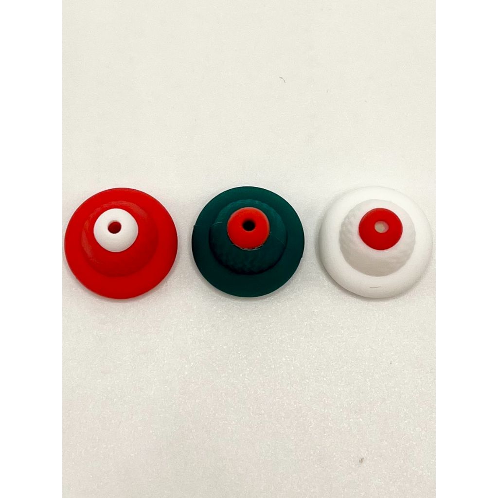 3D Beanie Christmas Hat Silicone Focal Beads