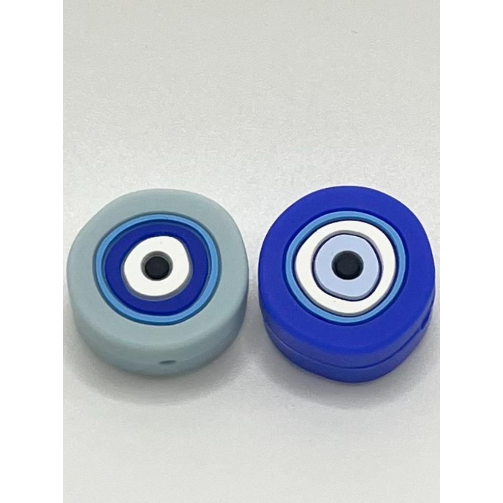 Evil Eye, Blue Eye Silicone Focal Beads