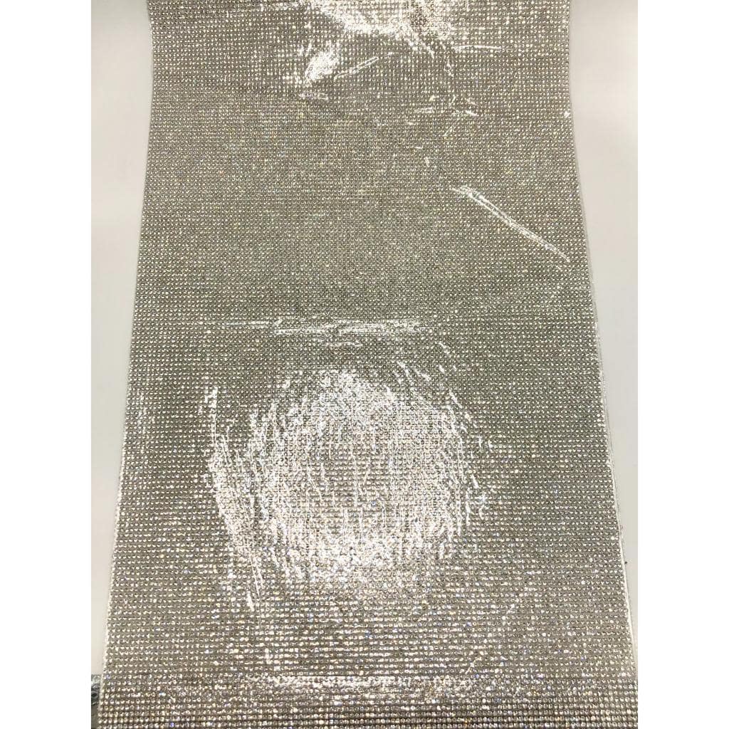 Rhinestones Silver Wraps for Beadable Pen, Not Cut, 24cm by 40cm