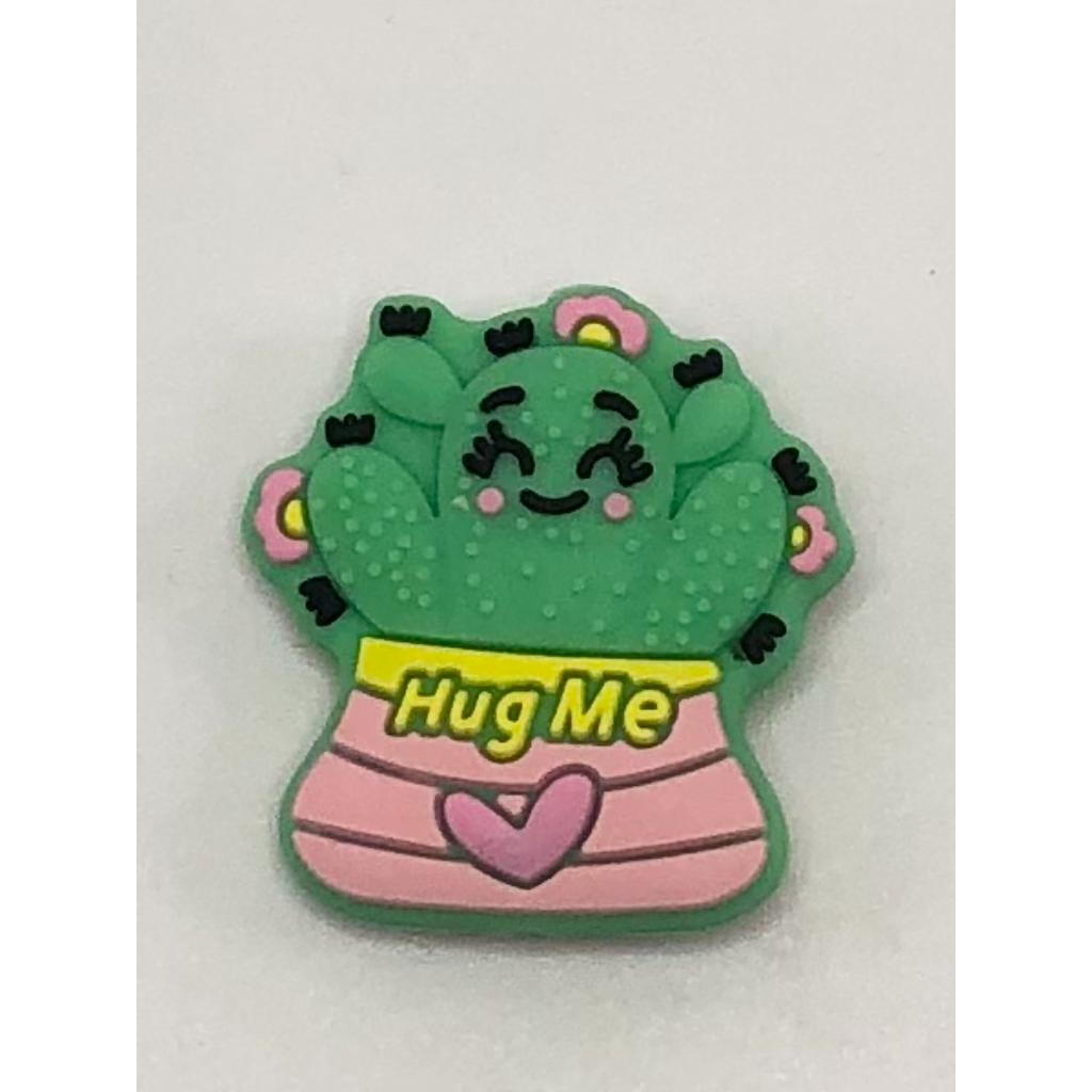 Cute Hug Me Cactus Valentine's Day Silicone Focal Beads